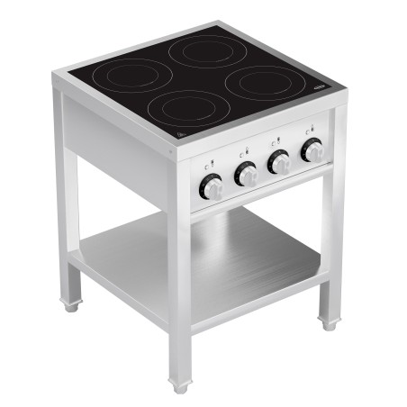 CUISINIÈRE À INDUCTION 4 ZONES AVEC ESSOUS OUVERT