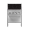 CUISINIÈRE À INDUCTION 4 ZONES AVEC ESSOUS OUVERT