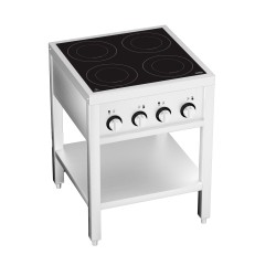 CUISINIÈRE À INDUCTION 4 ZONES AVEC ESSOUS OUVERT