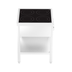 CUISINIÈRE À INDUCTION 4 ZONES AVEC ESSOUS OUVERT