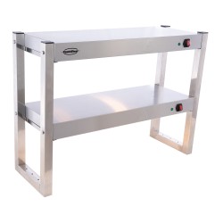 ÉTAGÈRE CHAUFFANTE EN HALOGENE 2 NIVEAUX 900 DÉMONTABLE