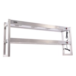 ÉTAGÈRE CHAUFFANTE EN HALOGENE 2 NIVEAUX 1500 DÉMONTABLE
