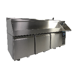 TABLE RÉFRIGÉRÉE 3 PORTES AVEC BAR À COCKTAILS