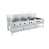 TABLE WOK À GAZ 4X17kW + 3X9kW
