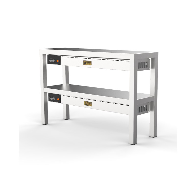 ÉTAGÈRE CHAUFFANTE EN CÉRAMIQUE 2 NIVEAUX 1000
6 HEATERS OF 250W