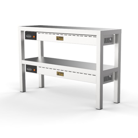 ÉTAGÈRE CHAUFFANTE EN CÉRAMIQUE 2 NIVEAUX 1000
6 HEATERS OF 250W