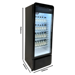 RÉFRIGÉRATEUR PORTE EN VERRE PIB-240R