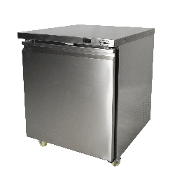 RÉFRIGÉRATEUR/CONGÉLATEUR EN ACIER INOX COMMUTABLE 1 PORTE