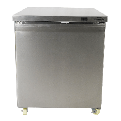 RÉFRIGÉRATEUR/CONGÉLATEUR EN ACIER INOX COMMUTABLE 1 PORTE
