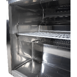 RÉFRIGÉRATEUR/CONGÉLATEUR EN ACIER INOX COMMUTABLE 1 PORTE