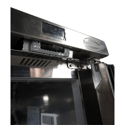 RÉFRIGÉRATEUR/CONGÉLATEUR EN ACIER INOX COMMUTABLE 1 PORTE