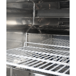 RÉFRIGÉRATEUR/CONGÉLATEUR EN ACIER INOX COMMUTABLE 1 PORTE