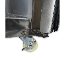 RÉFRIGÉRATEUR/CONGÉLATEUR EN ACIER INOX COMMUTABLE 1 PORTE