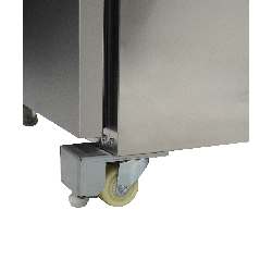 RÉFRIGÉRATEUR/CONGÉLATEUR EN ACIER INOX COMMUTABLE 2 TIROIR