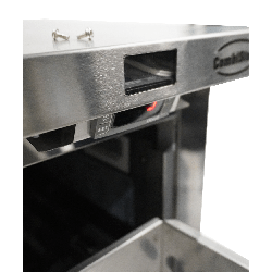 RÉFRIGÉRATEUR/CONGÉLATEUR EN ACIER INOX COMMUTABLE 2 TIROIR