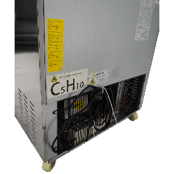 RÉFRIGÉRATEUR/CONGÉLATEUR EN ACIER INOX COMMUTABLE 2 TIROIR