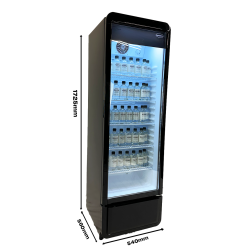 RÉFRIGÉRATEUR PORTE EN VERRE PIB-280R