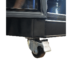 RÉFRIGÉRATEUR 2 PORTES EN VERRE NOIR IRM-770 BL