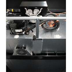 RÉFRIGÉRATEUR 2 PORTES EN VERRE NOIR IRM-770 BL