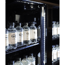 RÉFRIGÉRATEUR 3 PORTES EN VERRE IRM-1180R BL