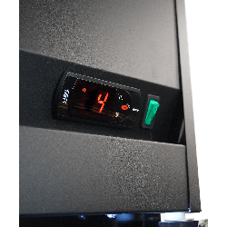 RÉFRIGÉRATEUR 3 PORTES EN VERRE IRM-1180R BL