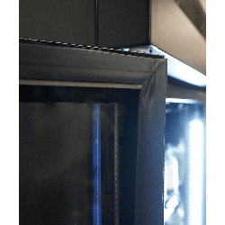 RÉFRIGÉRATEUR 3 PORTES EN VERRE IRM-1180R BL