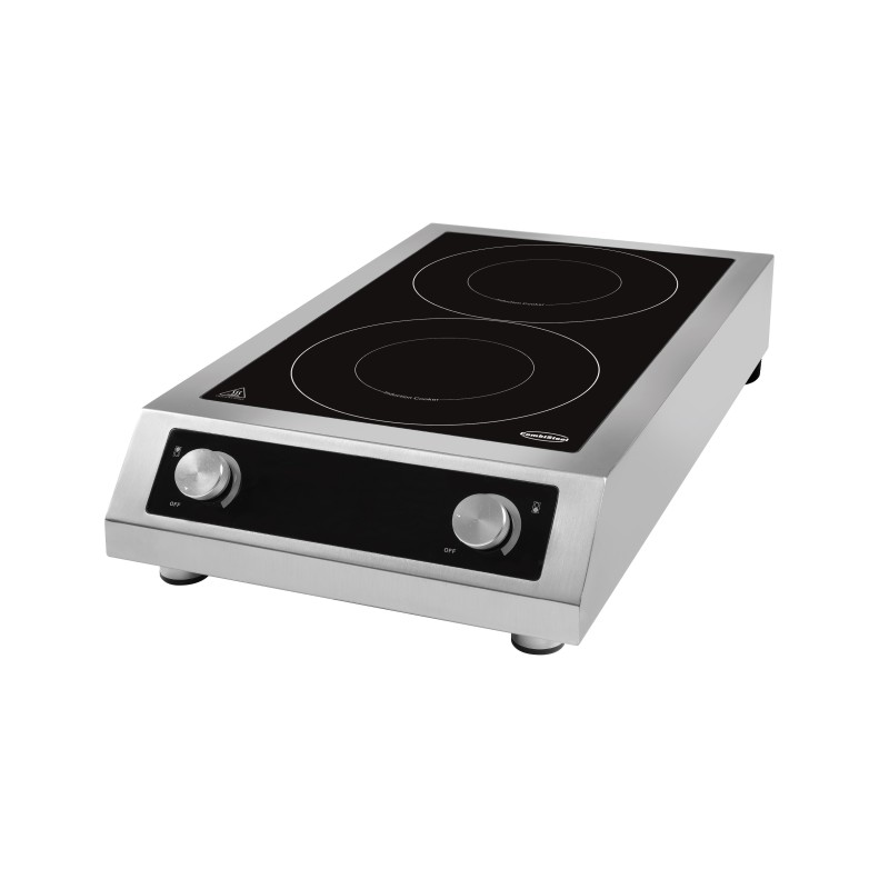 PLAQUE INDUCTION POSABLE 2 ZONES
CONVIENT UNIQUEMENT AUX POÊLES À INDUCTION