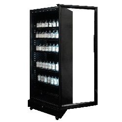 RÉFRIGÉRATEUR 1 PORTE EN VERRE NOIR SVE-450 BL