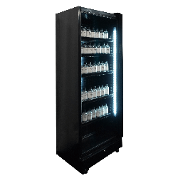 RÉFRIGÉRATEUR 1 PORTE EN VERRE NOIR SVE-450 BL