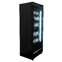 RÉFRIGÉRATEUR 1 PORTE EN VERRE NOIR SVE-450 BL