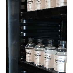 RÉFRIGÉRATEUR 1 PORTE EN VERRE NOIR SVE-450 BL