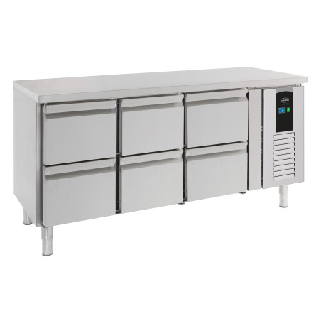 700 TABLE RÉFRIGÉRÉE 6 TIROIRS ENERGY LINE