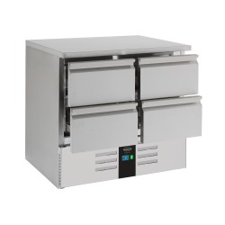 TABLE RÉFRIGÉRÉE 4 TIROIRS ENERGY LINE
ÉQUIPÉ D'ÉVAPORATEUR