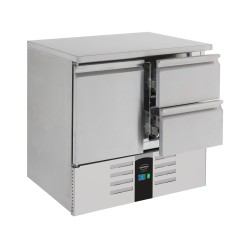 TABLE RÉFRIGÉRÉE 1 PORTE/2 TIROIRS ENERGY LINE
ÉQUIPÉ D'ÉVAPORATEUR